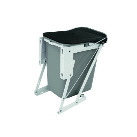 Bote de Basura Gris Articulado con Tapa CEE M300 para Frente Fijo