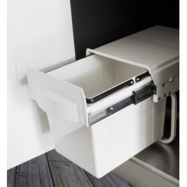 Bote de Basura Conforti Blanco Tapa M30 Extracción Cierre Suave Puerta Abatible 1X15L