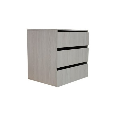 Cajonera Color 16mm M80 3 Cajones 60X80X50 Cierre Suave
